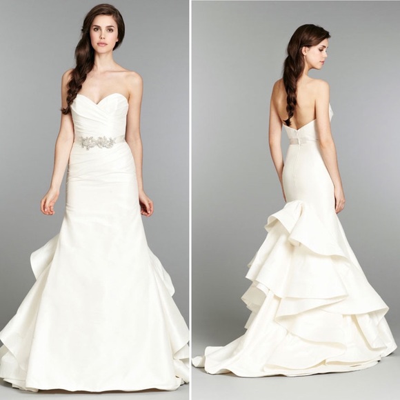 Blush by Hayley Paige Daffodil Ivory Dress Size 12 - Picture 2 of 6